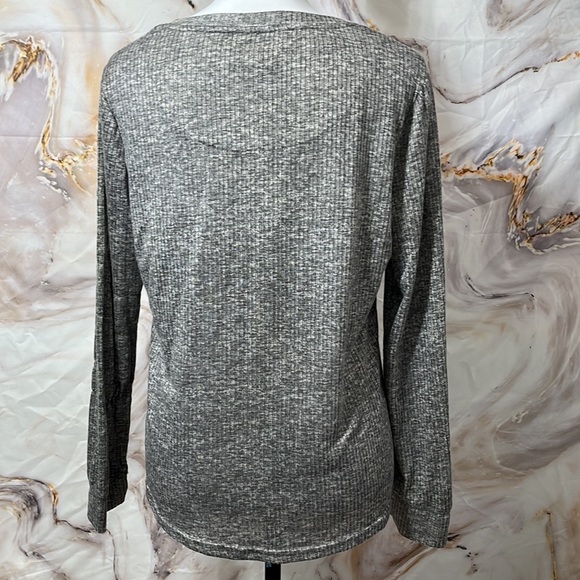 Laura Ashley Long Sleeve Feeling Good Gray and Pink Size L - Picture 4 of 12